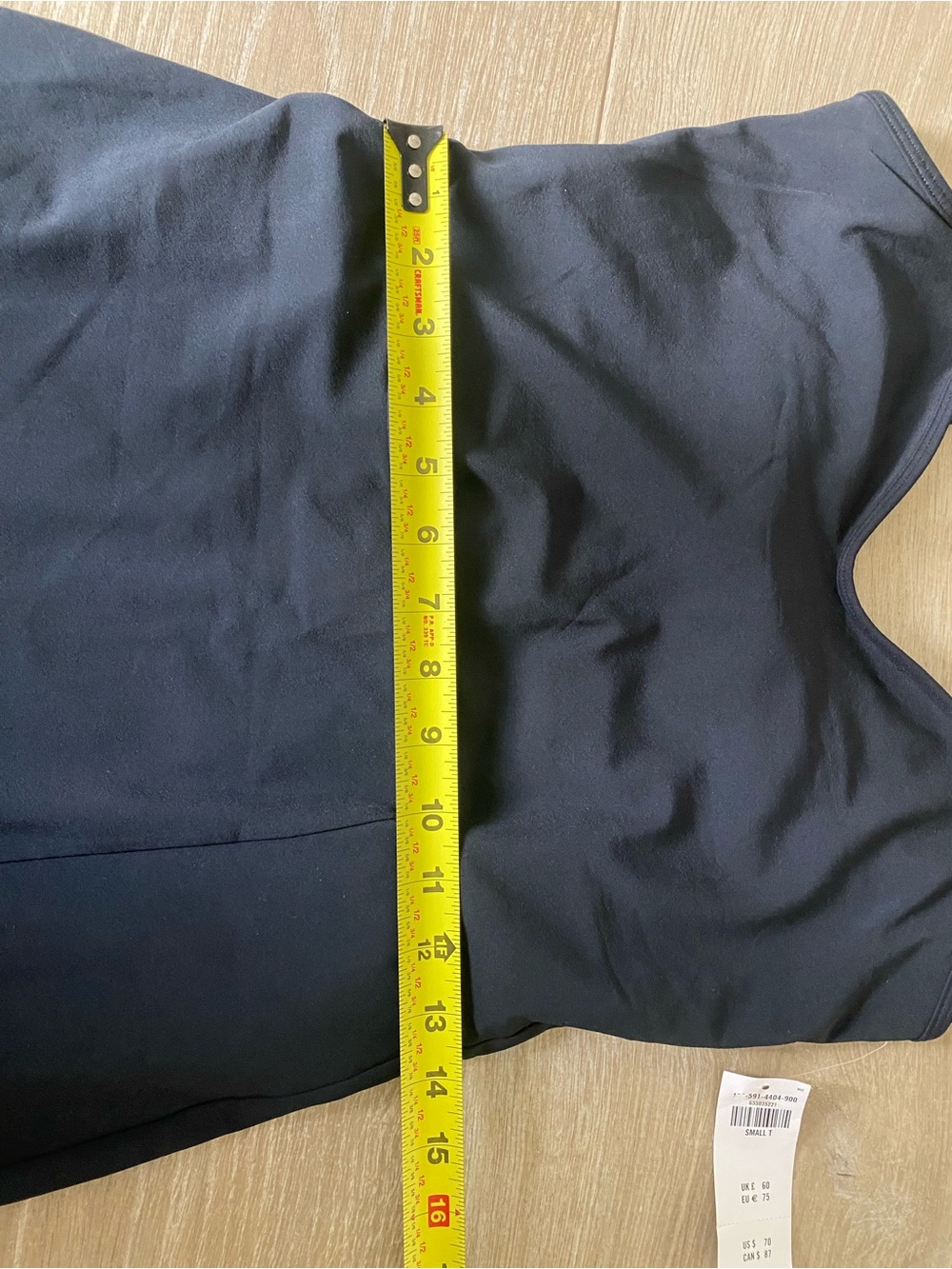 NWT Abercrombie YPB Black Sweetheart Active Dress Built-In Shorts Small Tall - Picture 13 of 13